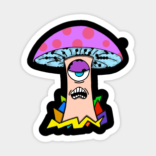 psilo the mushy mushroom Sticker